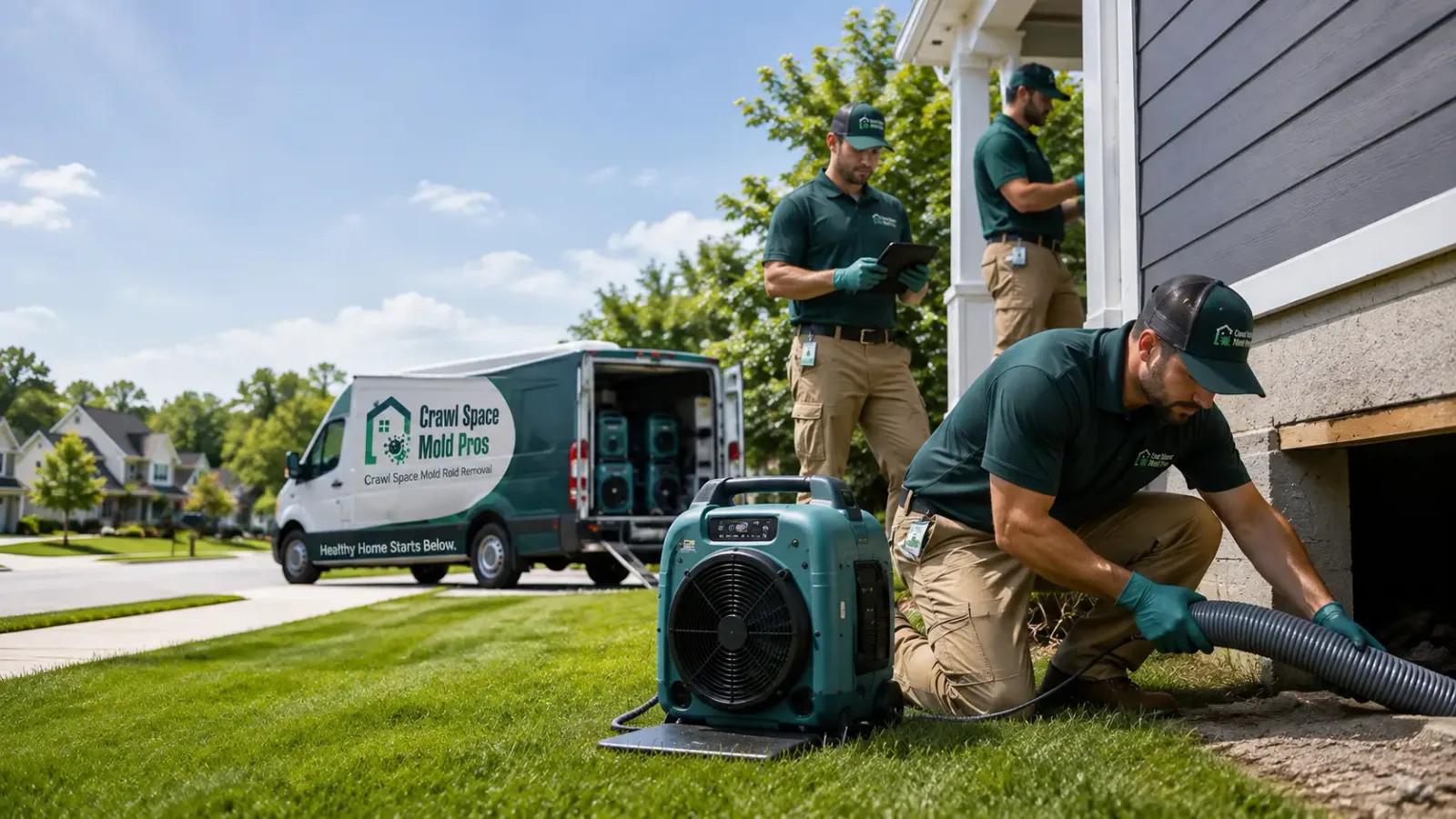 Crawl Space Mold Removal in Easton, IL